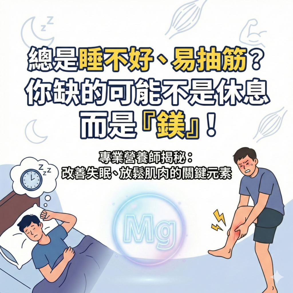 鎂的 4 大功效、食物清單與選購指南!營養師:這種最助眠